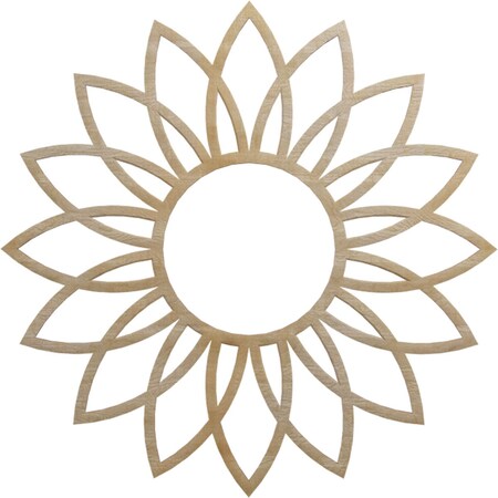 Ekena Millwork Daisy Wood Fretwork Pierced Ceiling Medallion, Hickory, 22"OD x 7 5/8"ID x 3/8"T CMWP22X22X0375DAHI